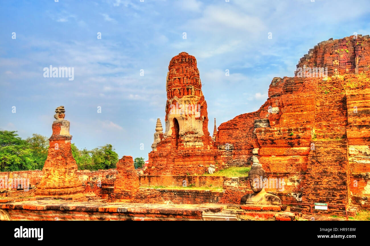 Wat Mahathat Ayutthaya historischen Park, Thailand Stockfoto