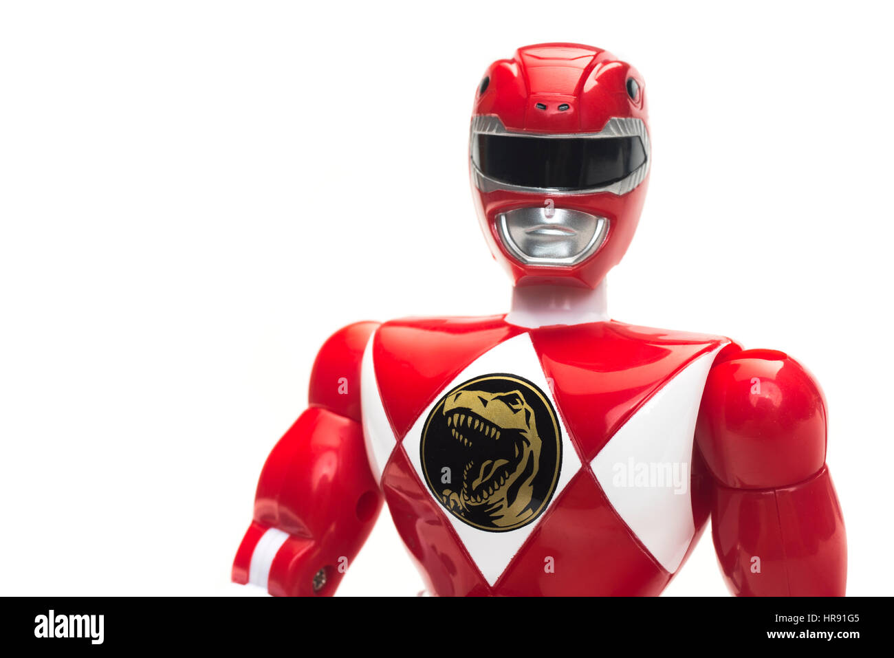 Roter power ranger -Fotos und -Bildmaterial in hoher Auflösung – Alamy