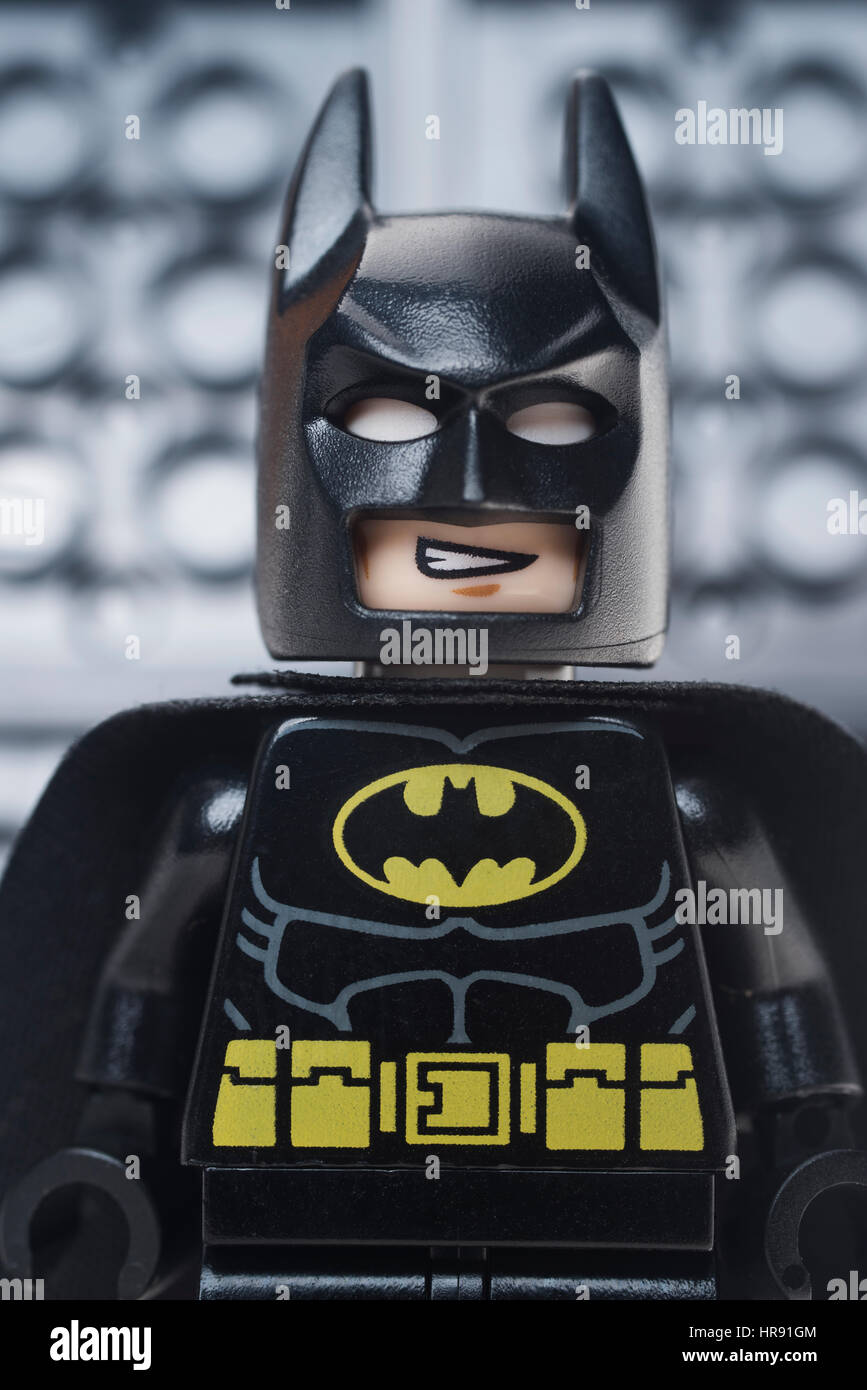 LEGO Batman Minifigur Stockfoto