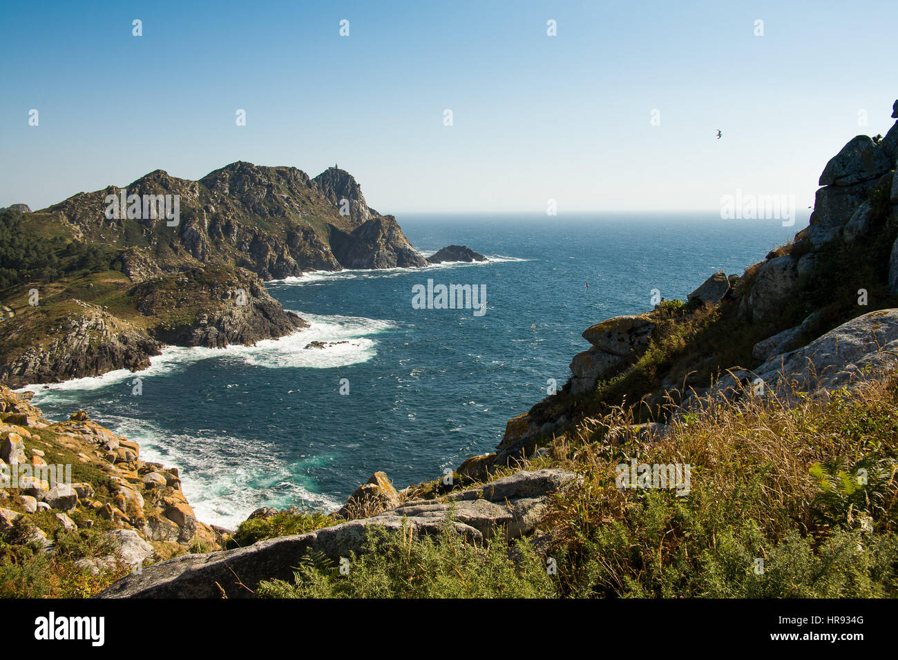 Meeresküste in Spanien Stockfoto