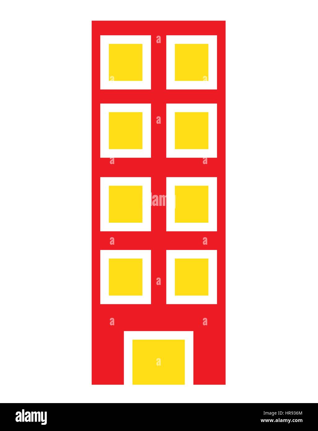 Haus-Symbol Vektor in weißen Hintergrund isoliert. Stock Vektor