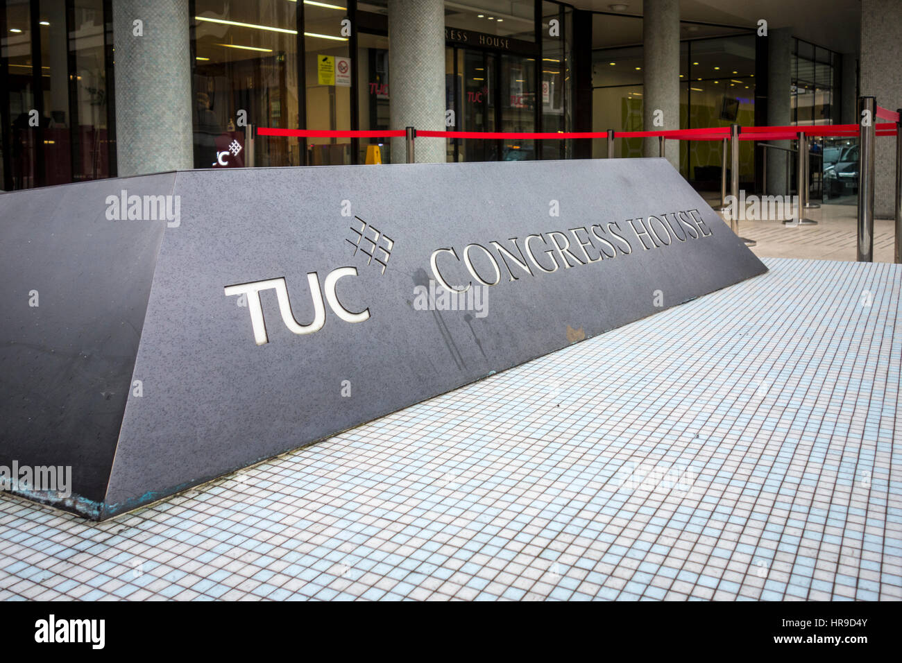 TUC, Trades Union Congress Gebäude, London, UK Stockfoto