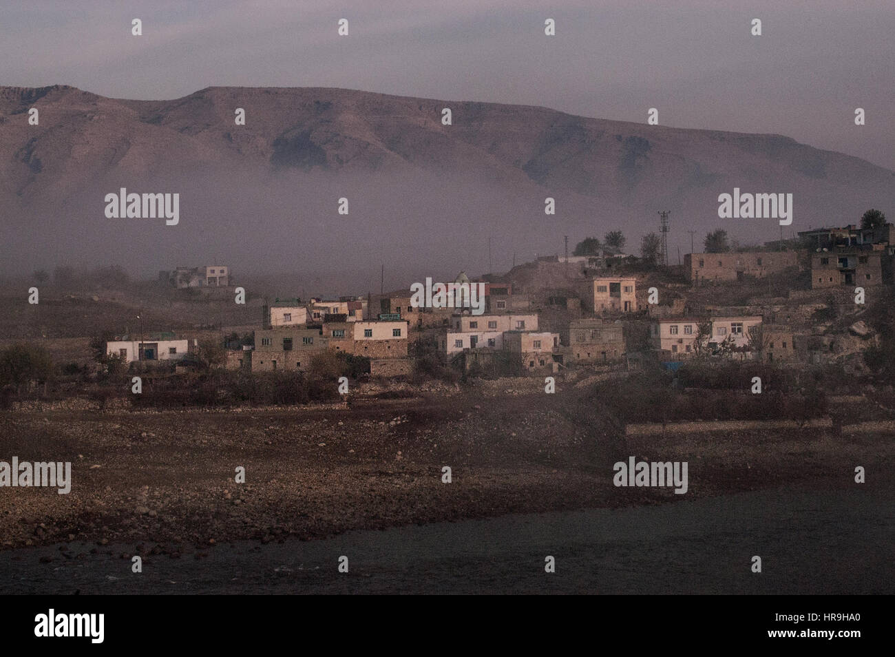 Türkischen Stadt Hasankeyf am Ufer des Tigris in der Südtürkei durch den Bau der Staudämme bedroht Stockfoto