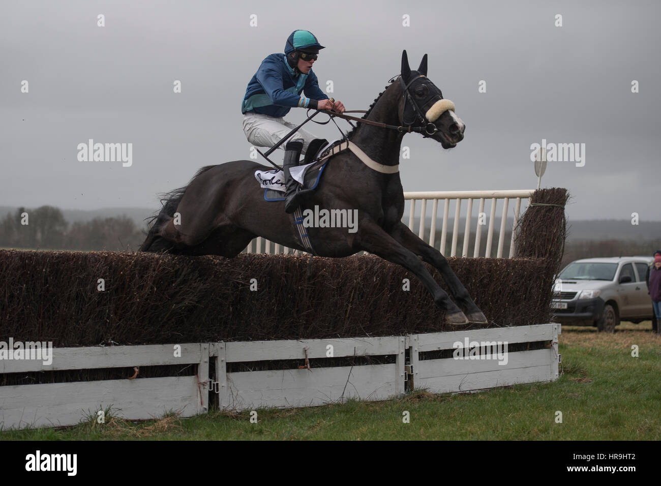 Lande Allianz Tag - Badbury Rings Punkt zu Punkt 26. Februar 2017 Stockfoto