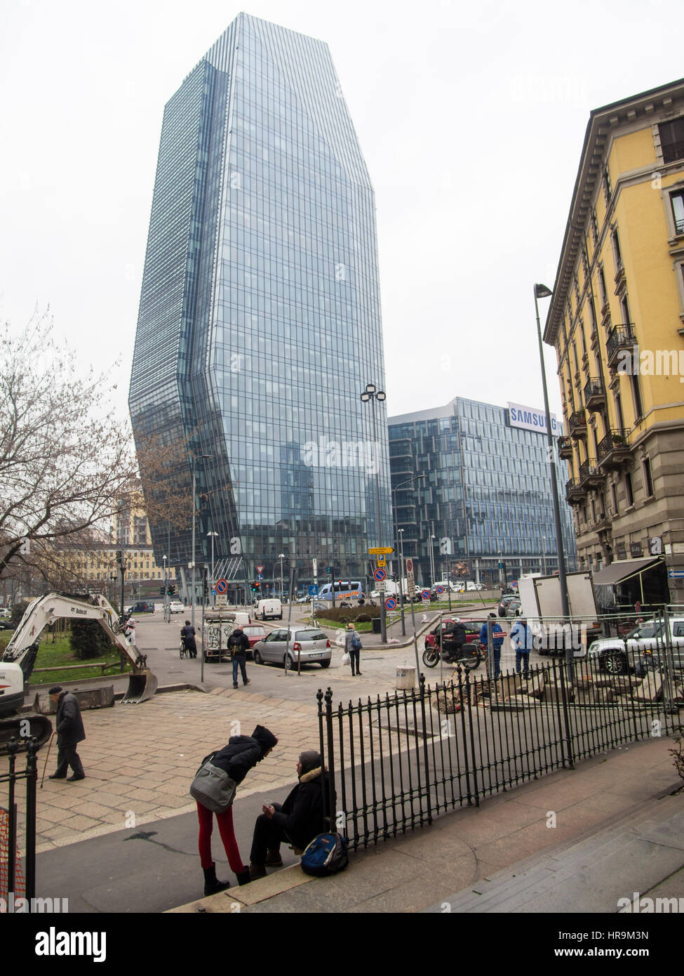 Porta Nuova Viertel während der Mailand Fashion Week Stockfoto