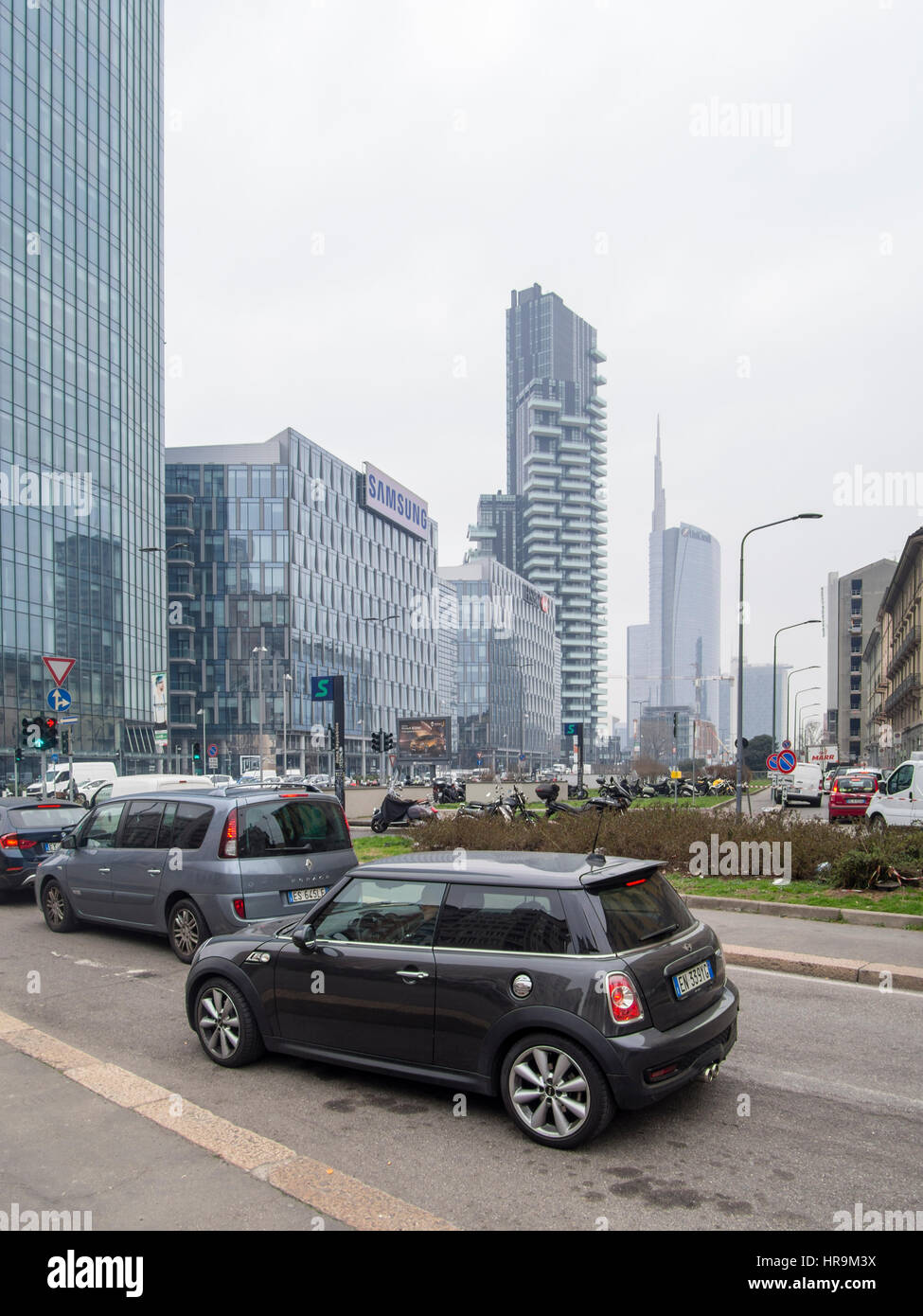 Porta Nuova Viertel während der Mailand Fashion Week Stockfoto