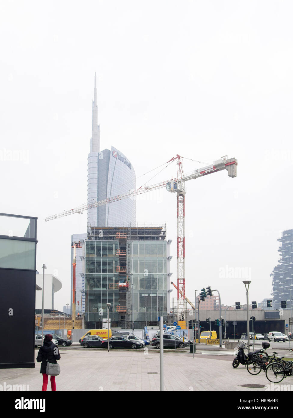 Porta Nuova Viertel während der Mailand Fashion Week Stockfoto