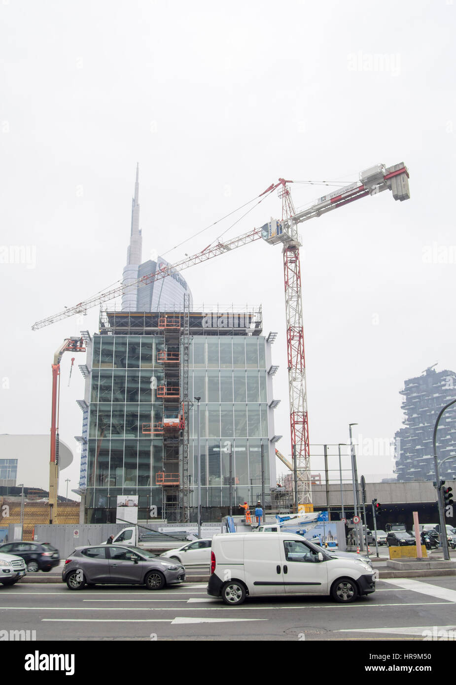 Porta Nuova Viertel während der Mailand Fashion Week Stockfoto