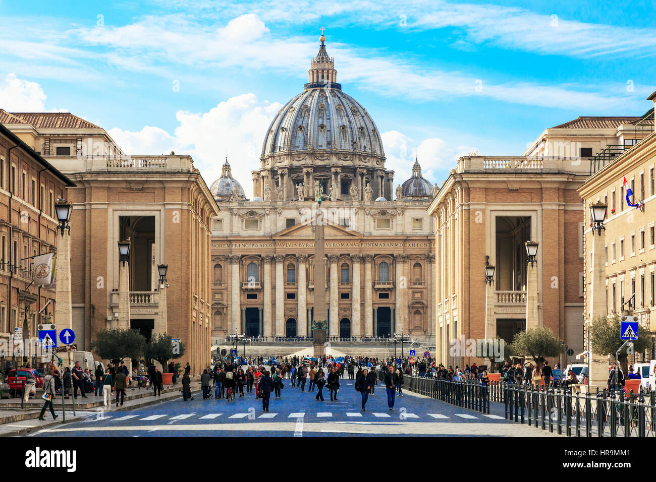 St. Peter Basilika, Vatikanstadt, Rom, Italien Stockfoto