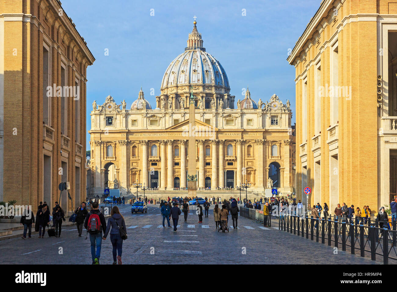St. Peter Basilika, Vatikanstadt, Rom, Italien Stockfoto