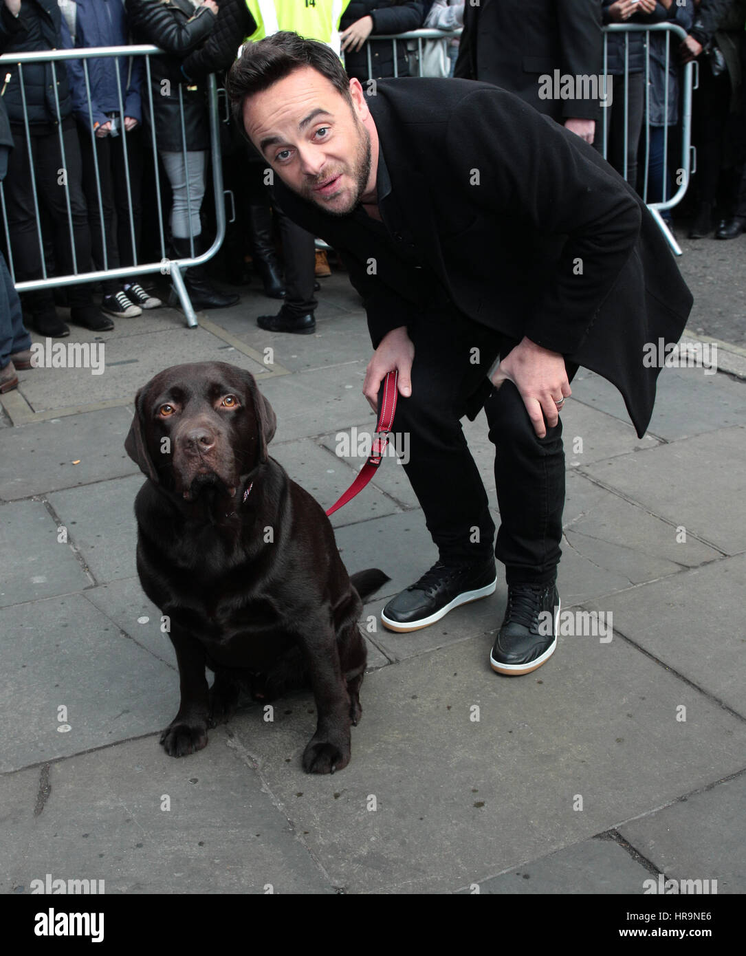 Anthony McPartlin kommt für die Britain Got Talent Castings im London Palladium am 28. Januar 2017 Stockfoto