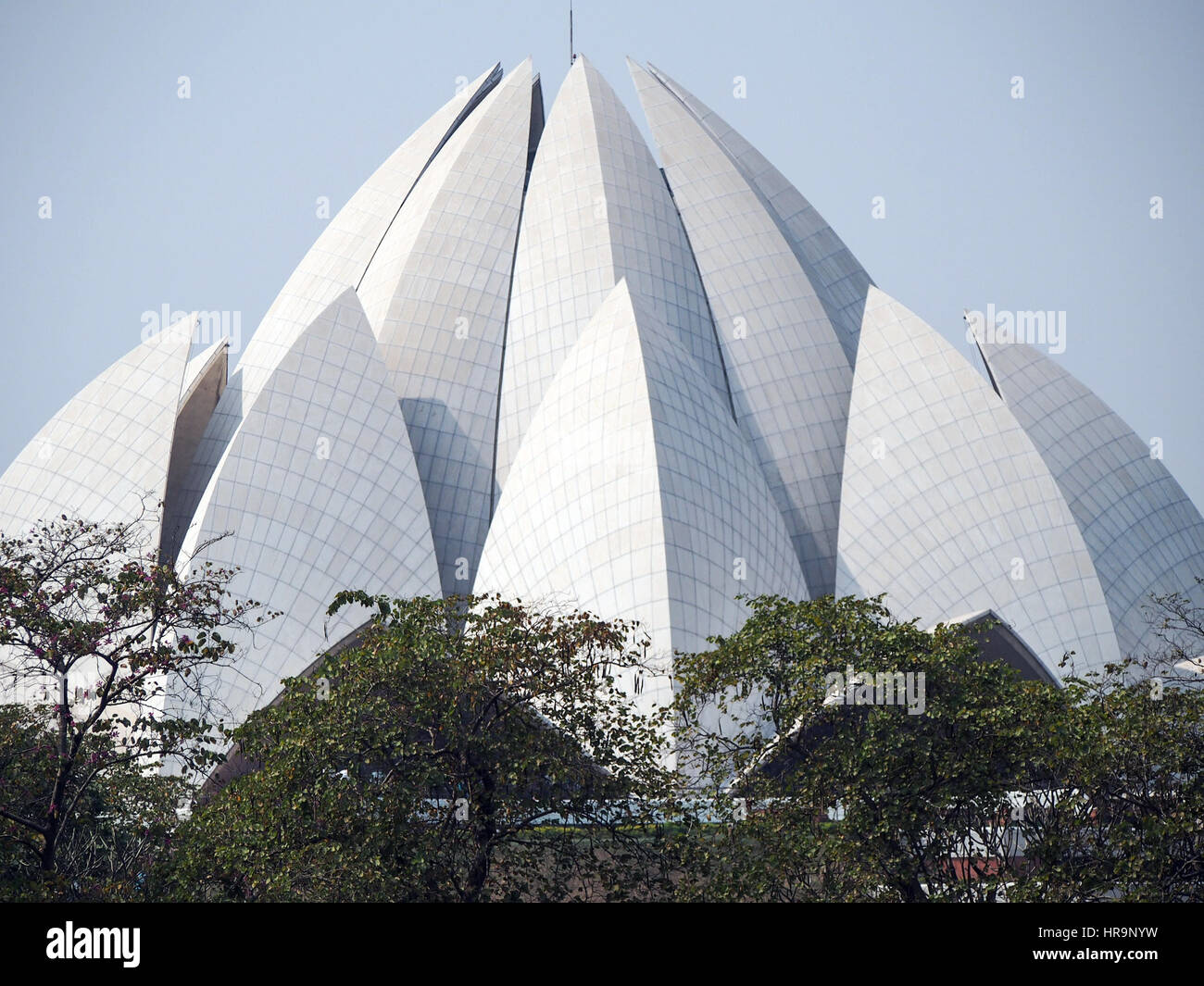 Legendären Lotus-förmigen Tempel in Delhi-Indien. Stockfoto