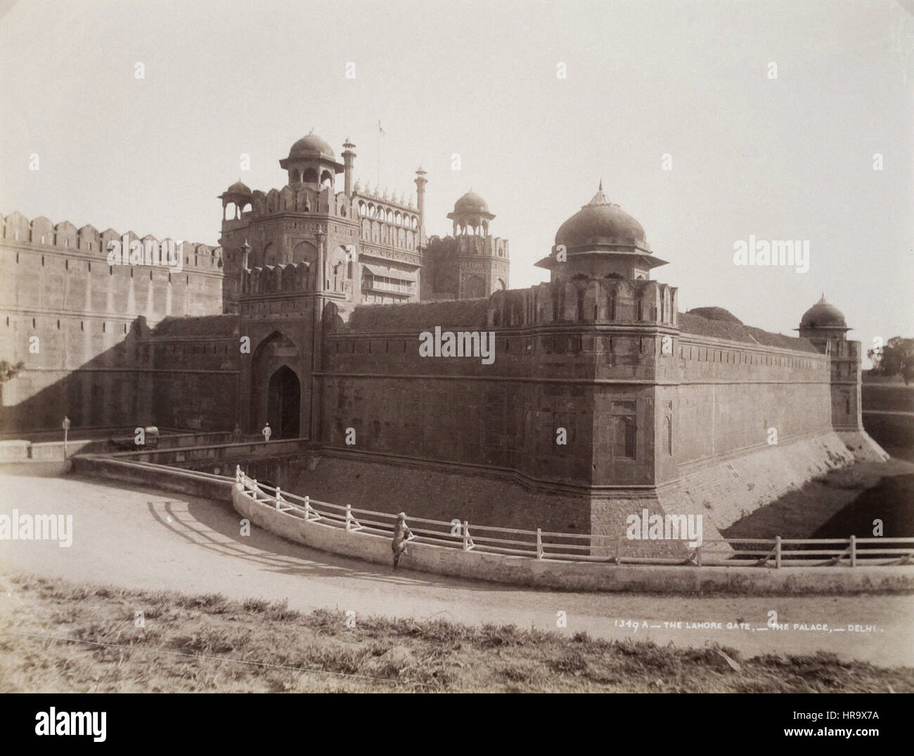 Die Lahore-Tor, das Schloss, Delhi Stockfoto