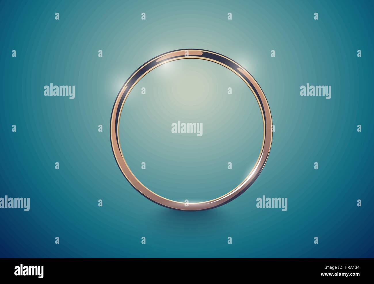Abstrakte Luxus golden Ring. Vector Vintage Lichteffekt Hintergrund. Runde Rahmen auf tiefen Volumen Türkis. Platz für Ihre Nachricht oder logo Stock Vektor Abstrakte Luxus golden Ring. Vector Vintage Lichteffekt Hintergrund. Runde Rahmen auf tiefen Volumen Türkis. Platz für Ihre Nachricht oder logo Stock Vektor
