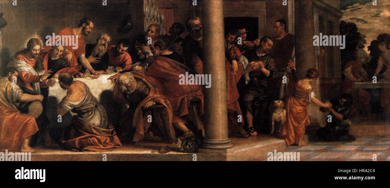 Paolo Veronese - Abendmahl - WGA24886 Stockfoto
