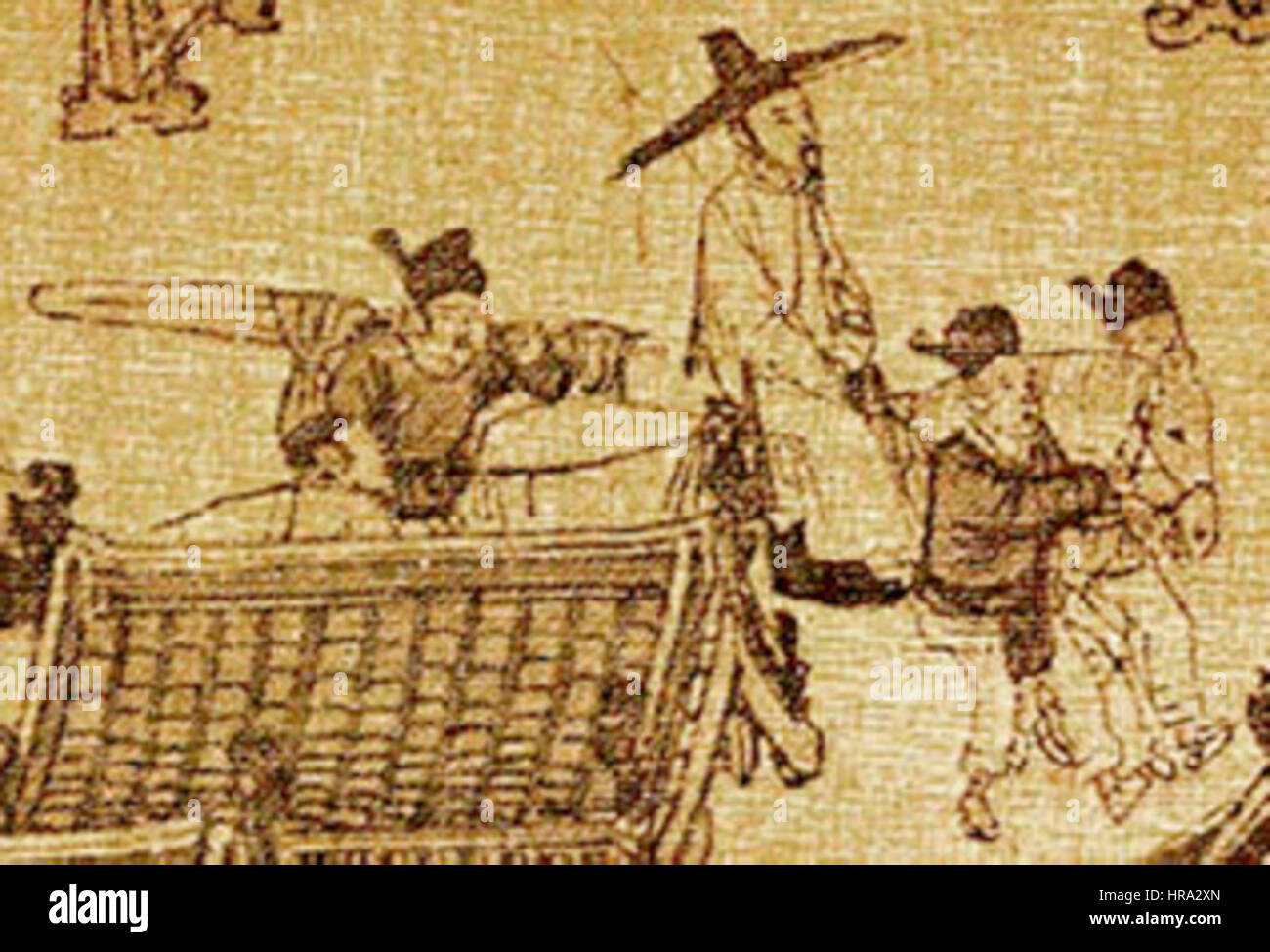 Qingming Festival Detail 9 Stockfoto