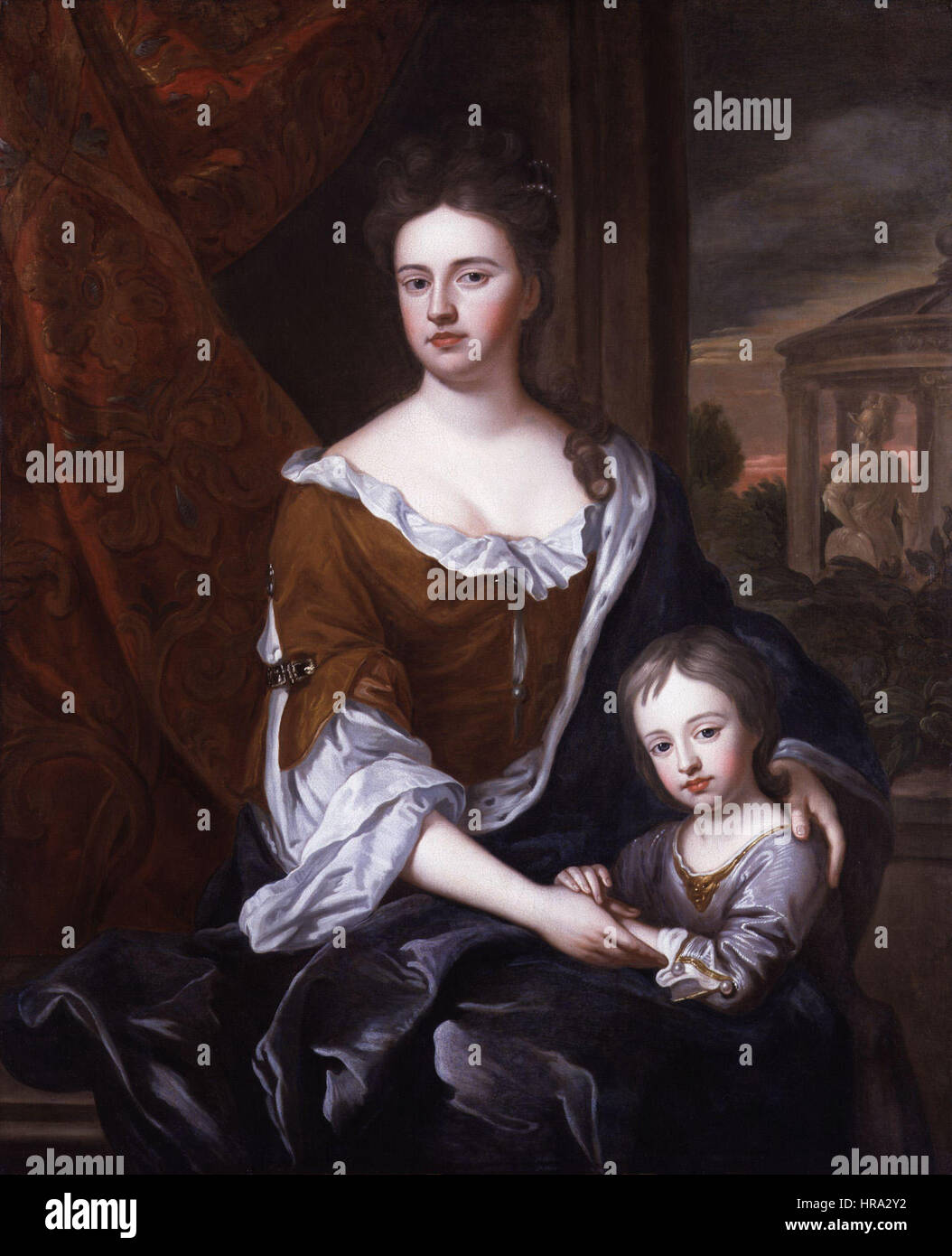 Königin Anne; William, Herzog von Gloucester von Sir Godfrey Kneller, Bt Stockfoto
