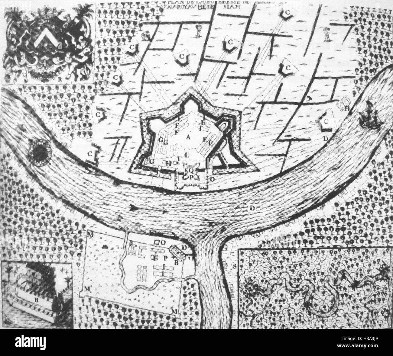 Belagerung von Bangkok Stockfoto