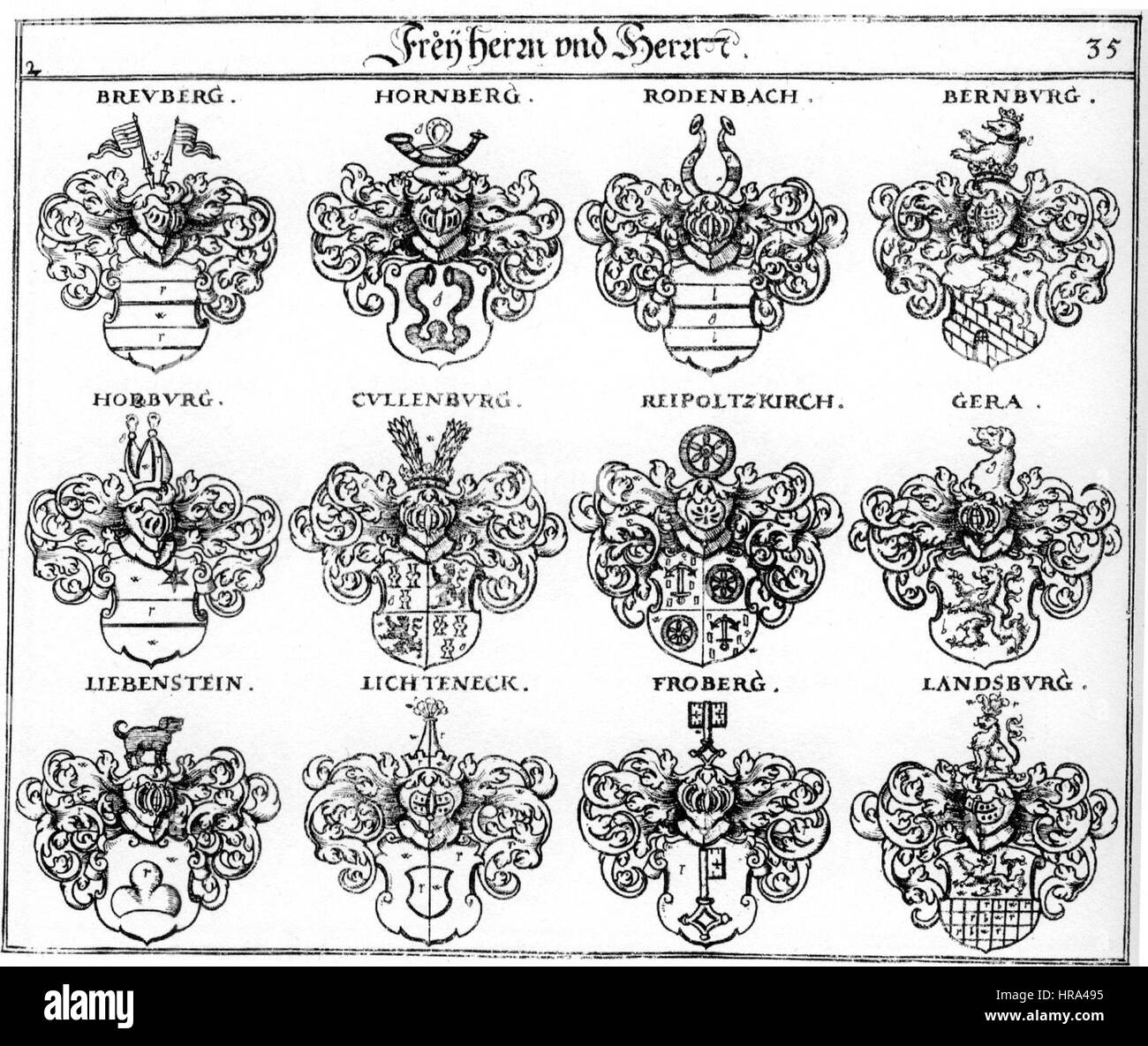 Siebmacher035 - 1703 - Freiherren Stockfoto