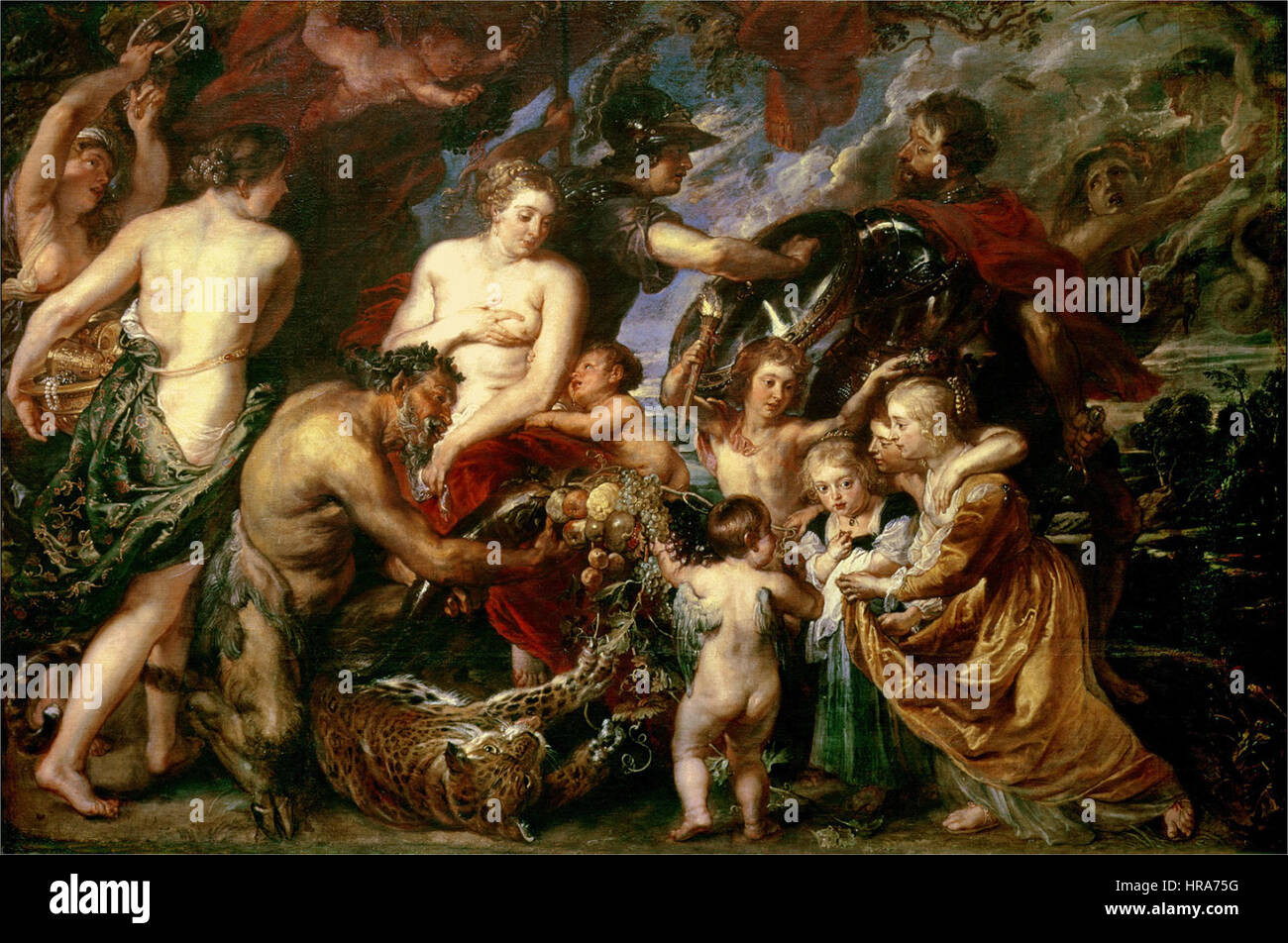 Rubens (1577-1640) Frieden und Krieg (1629) Stockfoto