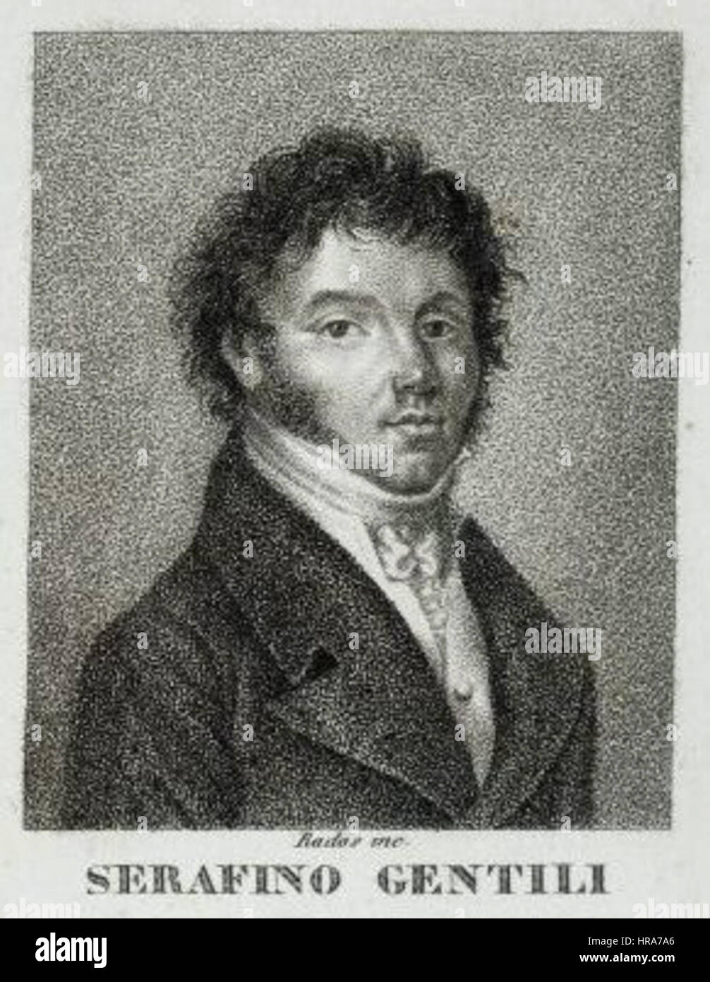 Serafino Gentili von Luigi Rados (1773 – 1840) Stockfoto