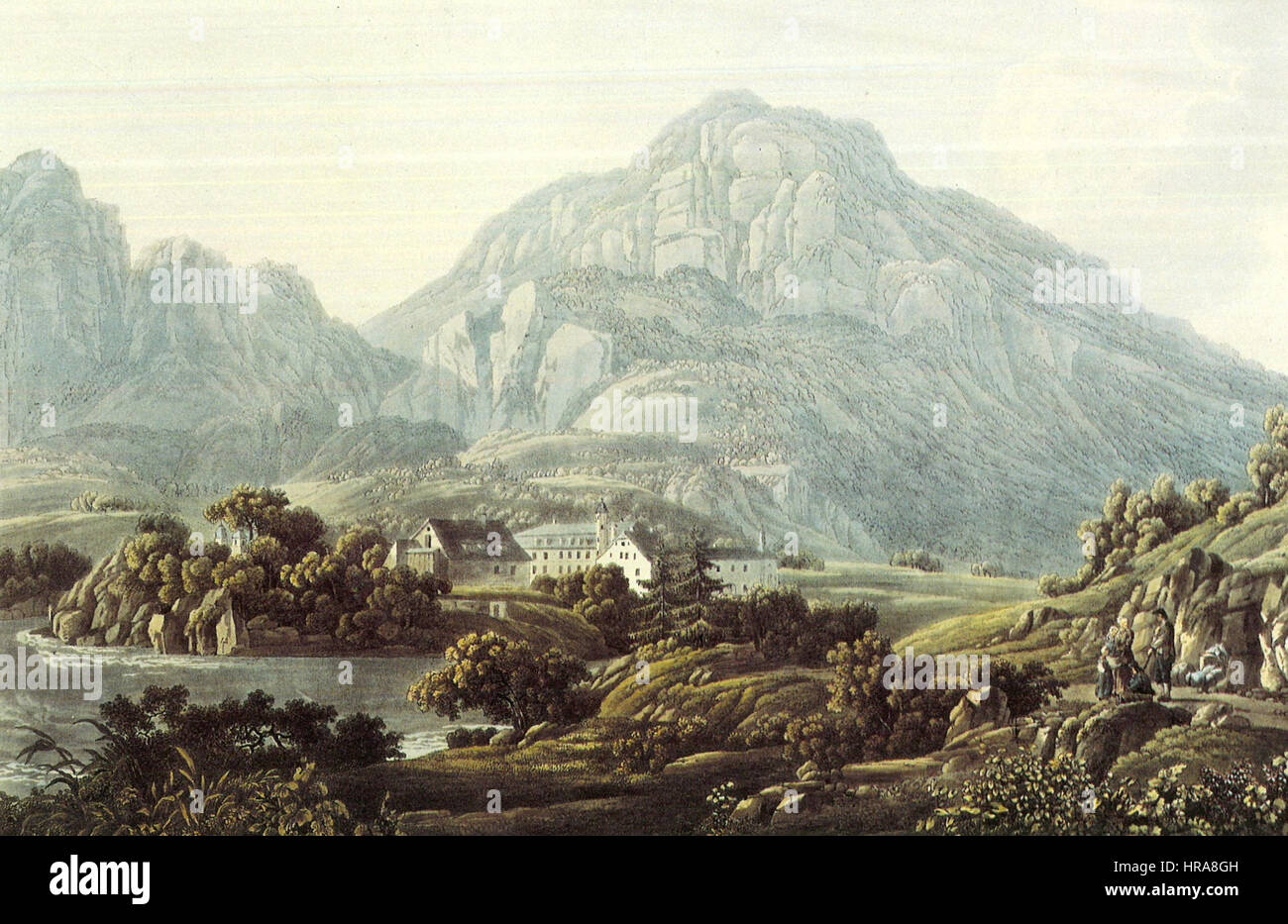 Reichenau GR 1803 Stockfoto