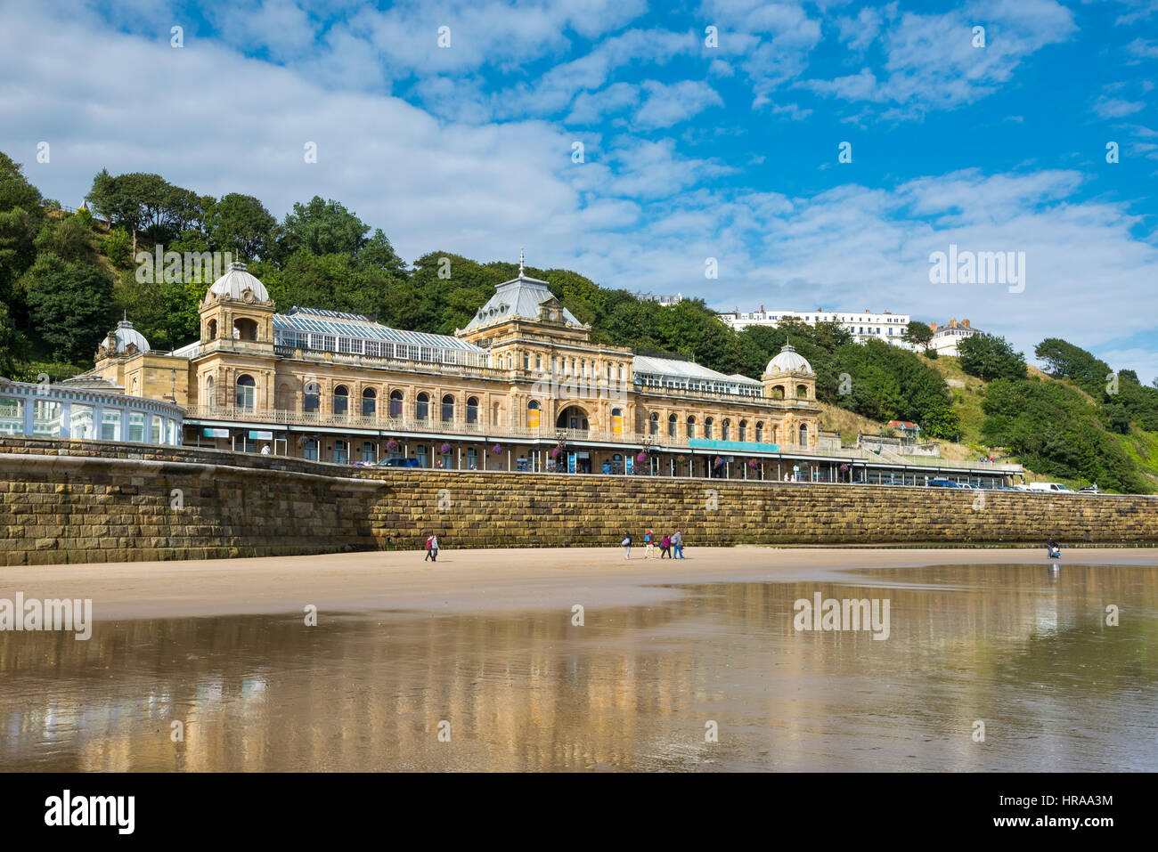 Das Spa im Scarbough einer historischen Küstenstadt an der Küste von North Yorkshire, England. Stockfoto