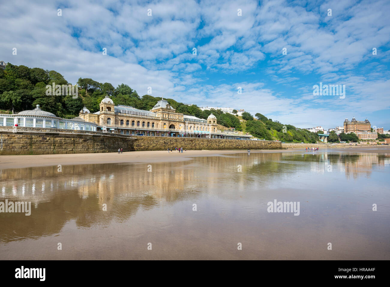 Das Spa im Scarbough einer historischen Küstenstadt an der Küste von North Yorkshire, England. Stockfoto