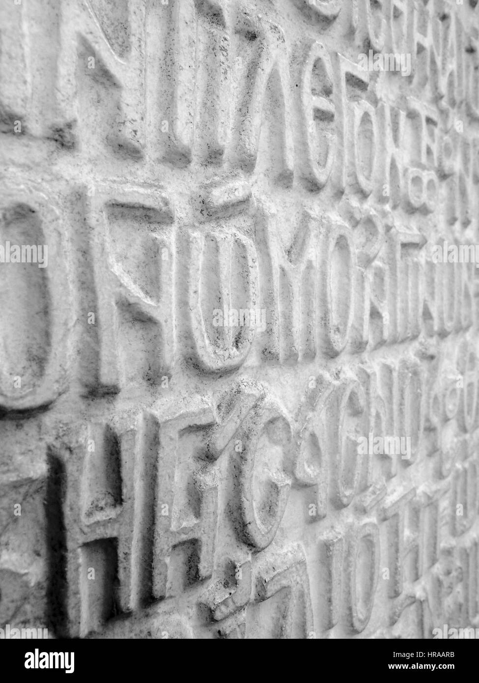 GESCHNITZTEN SCHRIFTZUG EINE INNERE FUNKTION DER HAGIA SOPHIA ISTANBUL TÜRKEI Stockfoto