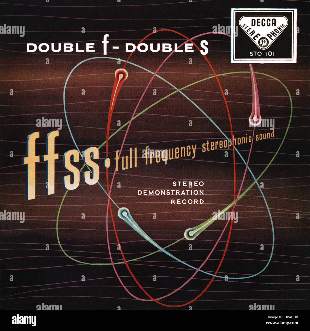 45 u/min 7' UK Extended Play Demo aufzeichnen Doppel F - Doppel S auf der Decca-Label von November 1958. Stockfoto