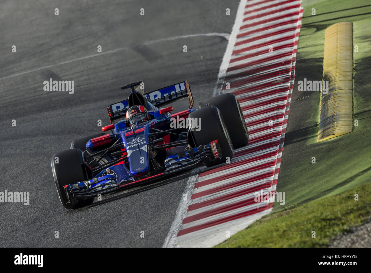 28. Februar 2017 - DANIIL KVYAT (RUS) fährt auf der Strecke tagsüber 2 Formel1 Tests am Circuit de Catalunya, Spanien Kredit: Matthias Oesterle/ZUMA Draht/Alamy Live News Stockfoto