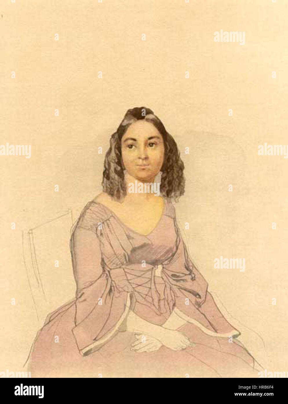 Shevchenko Portret Nevidomoii u Buzkovii sukni Stockfoto