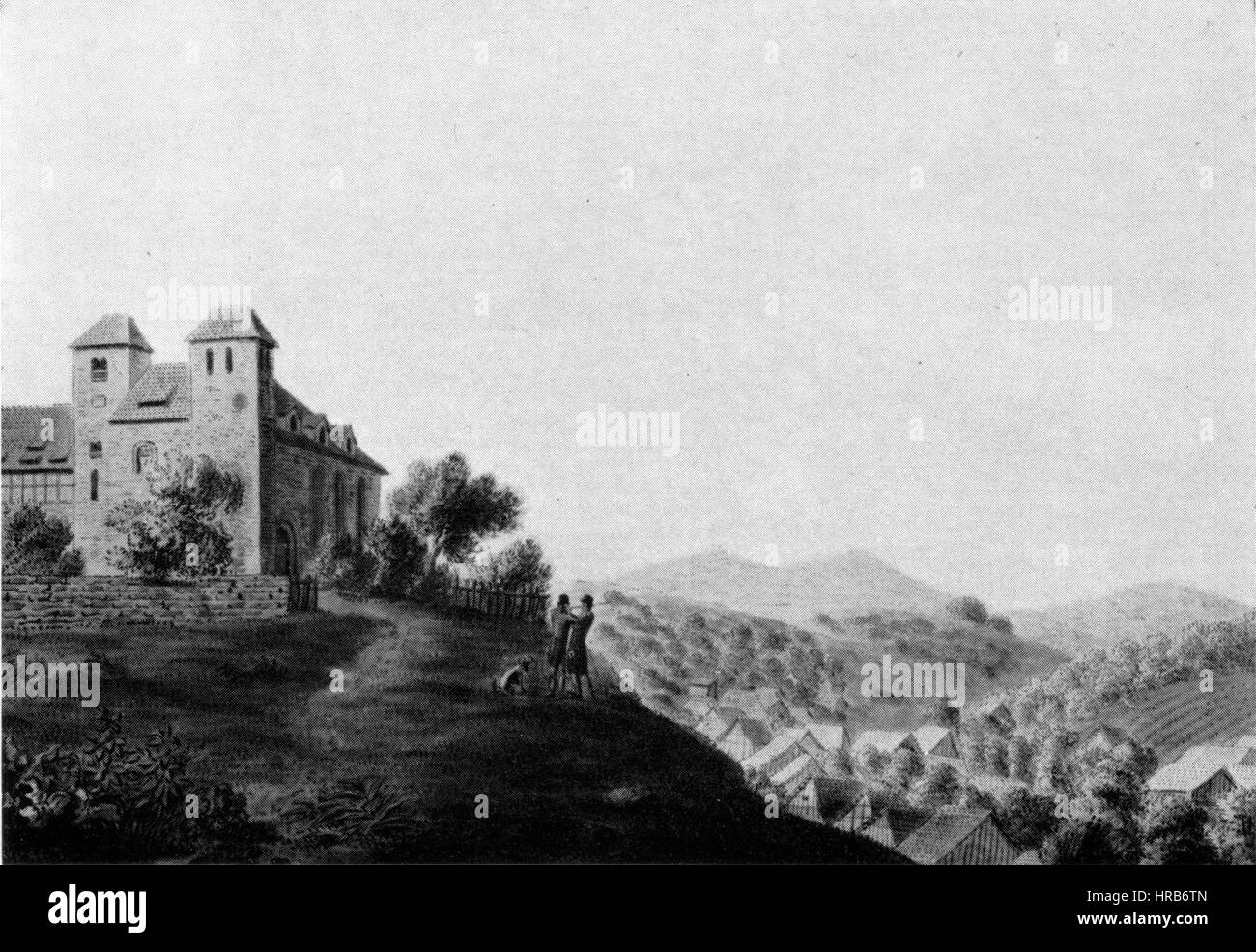 Reinhausen Federzeichnung 01 Stockfoto