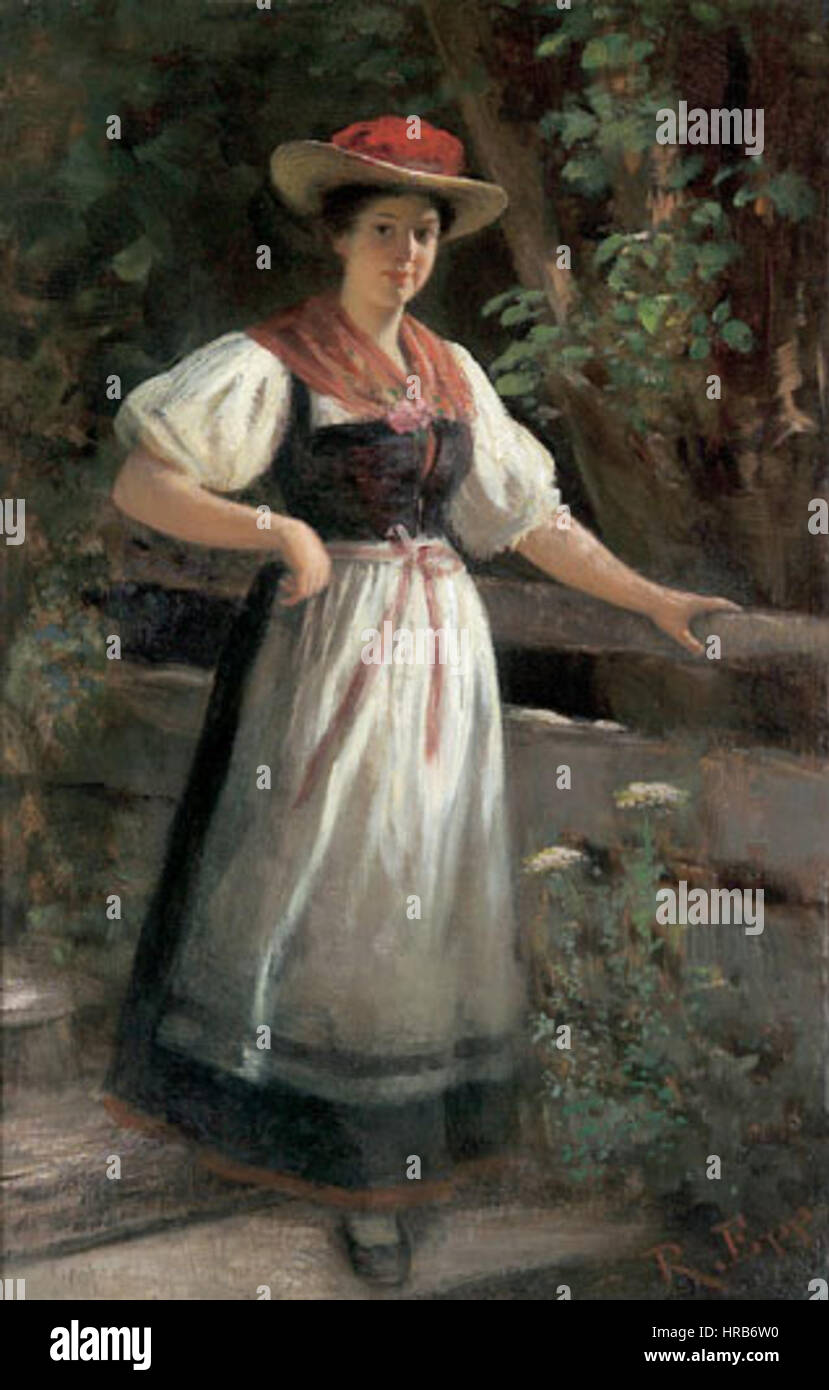 Schwarzwaelderin von Rudolf Epp Stockfoto