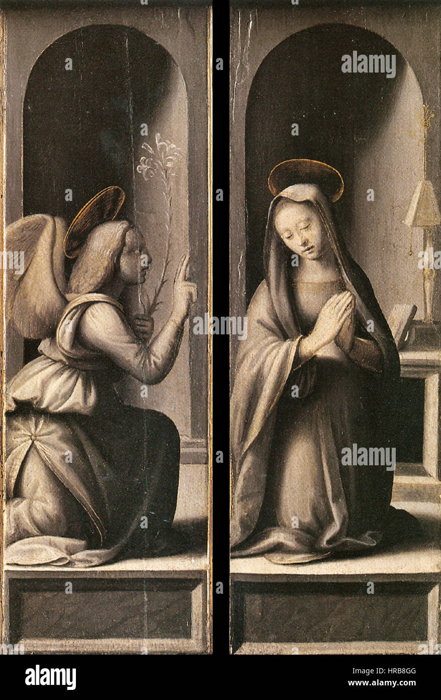 Ridolfo Ghirlandaio Altarino, äußeren Platten Stockfoto