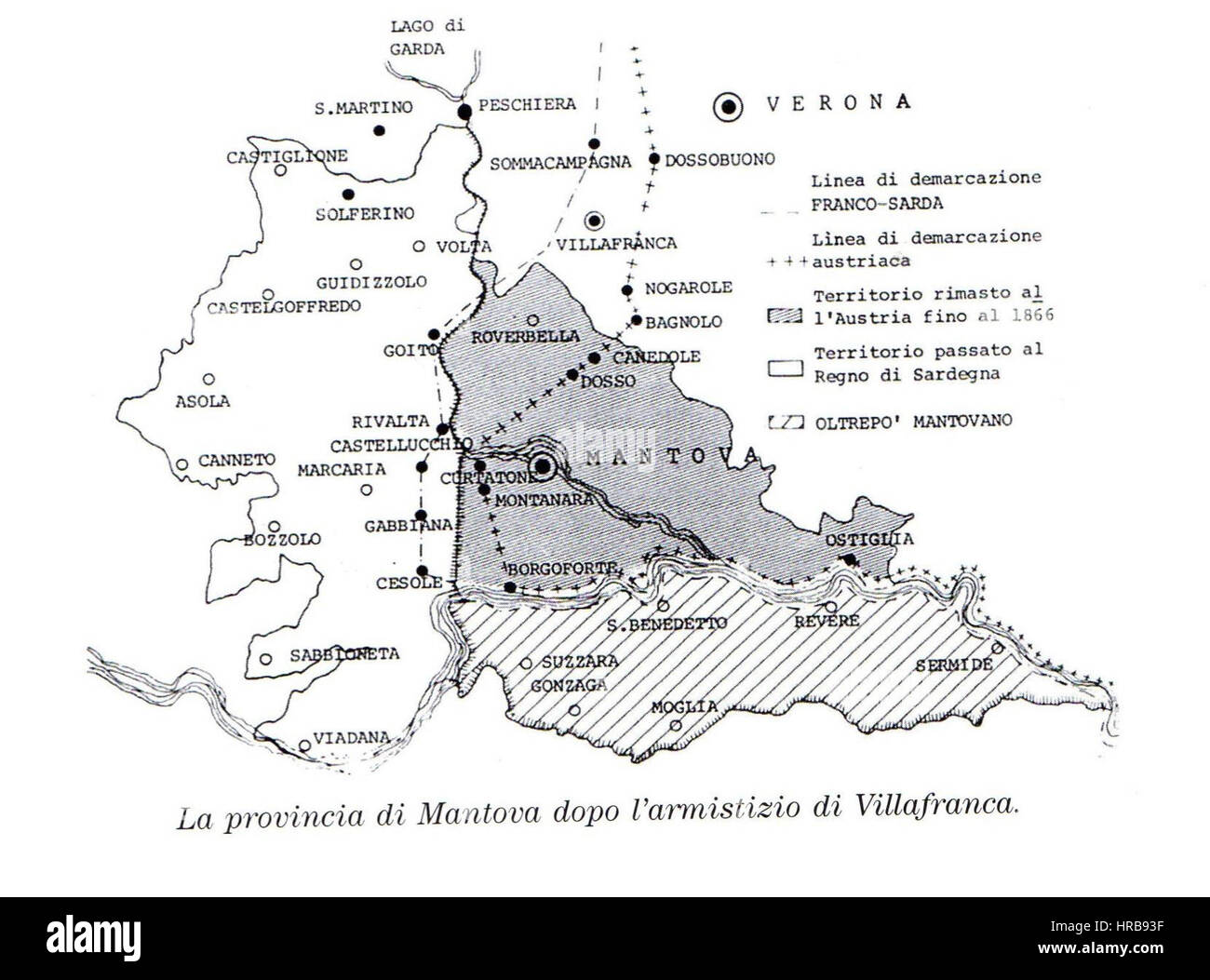 Provincia di Mantova Stockfoto