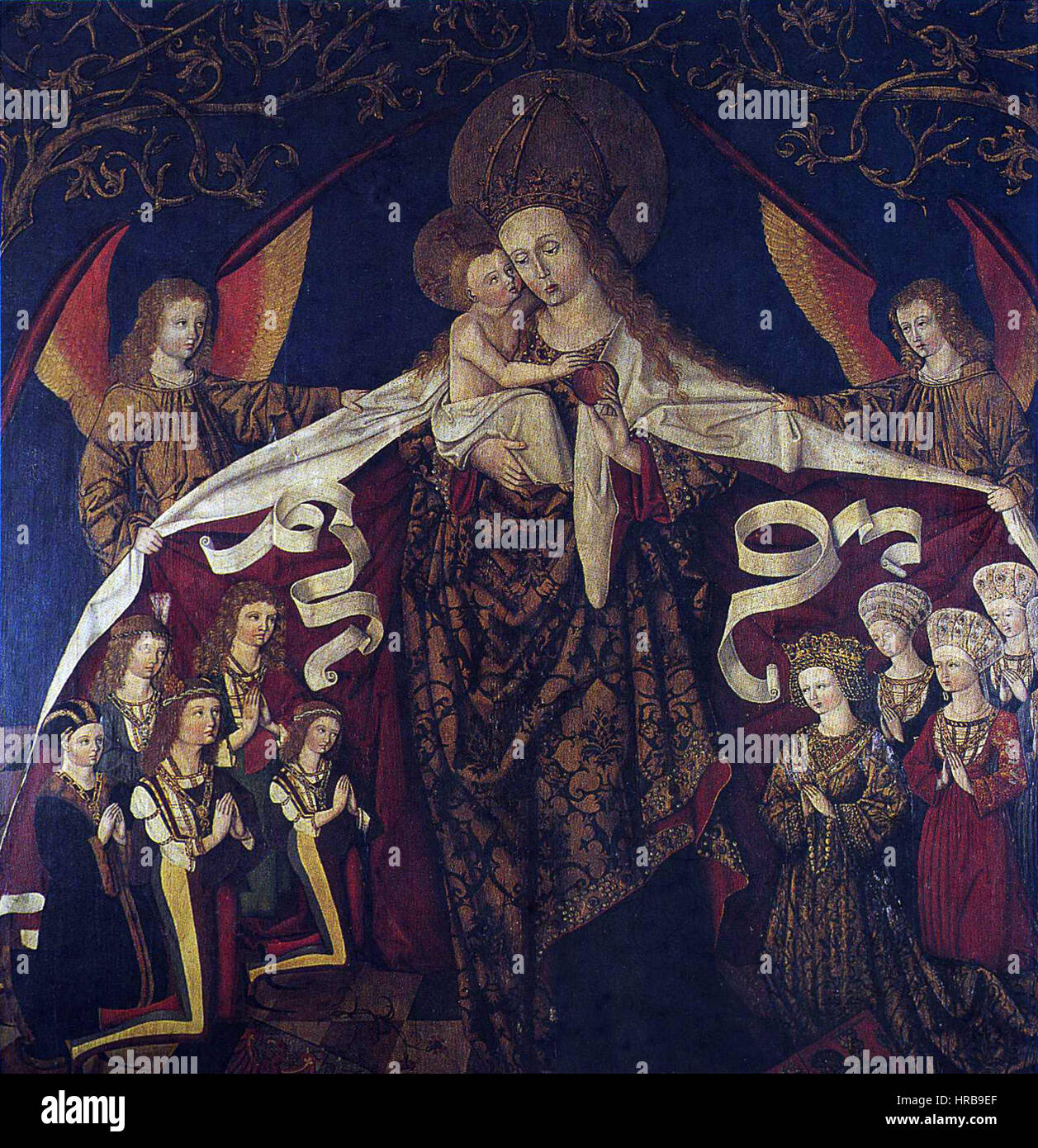 Schwanenordensaltar, St. Gumbertus (Ansbach) Stockfoto