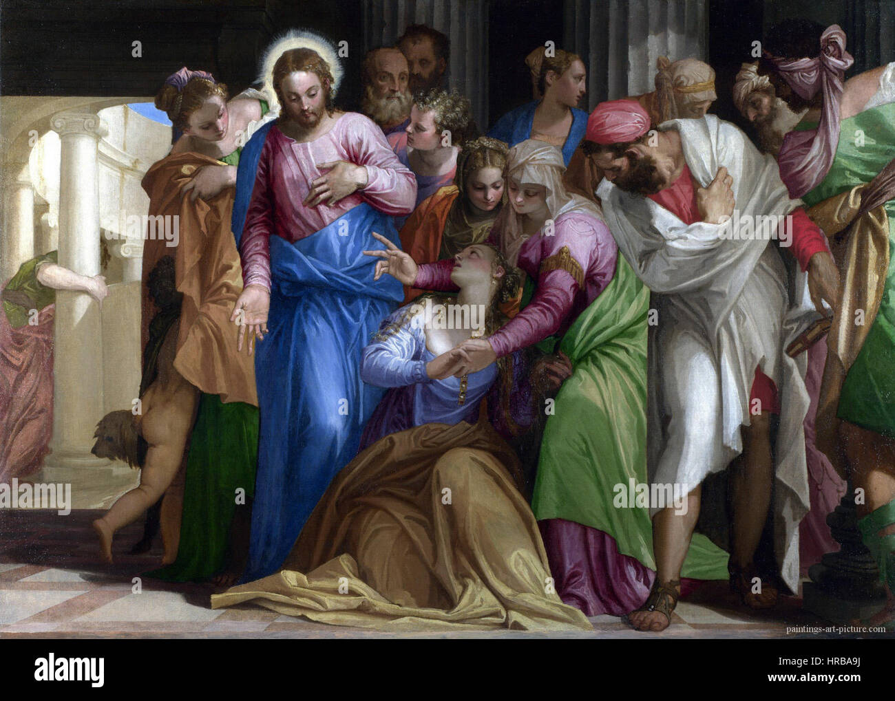 Paolo Veronese - Konvertierung der Maria Magdalena - WGA24761 Stockfoto
