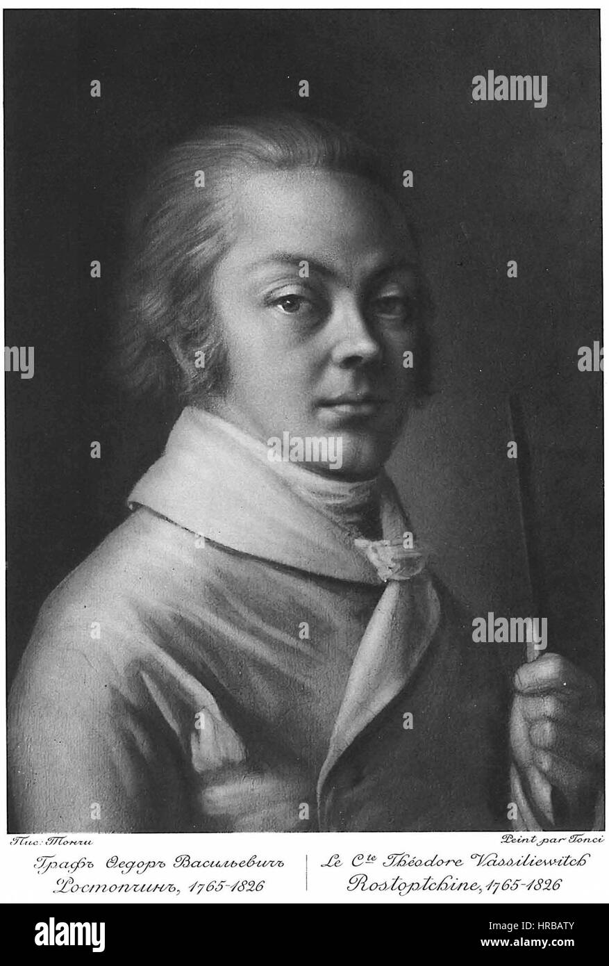 RusPortraits v5-012 C-Te Le Theodore Vassiliewitch Rostoptchine, 1765-1826 Stockfoto