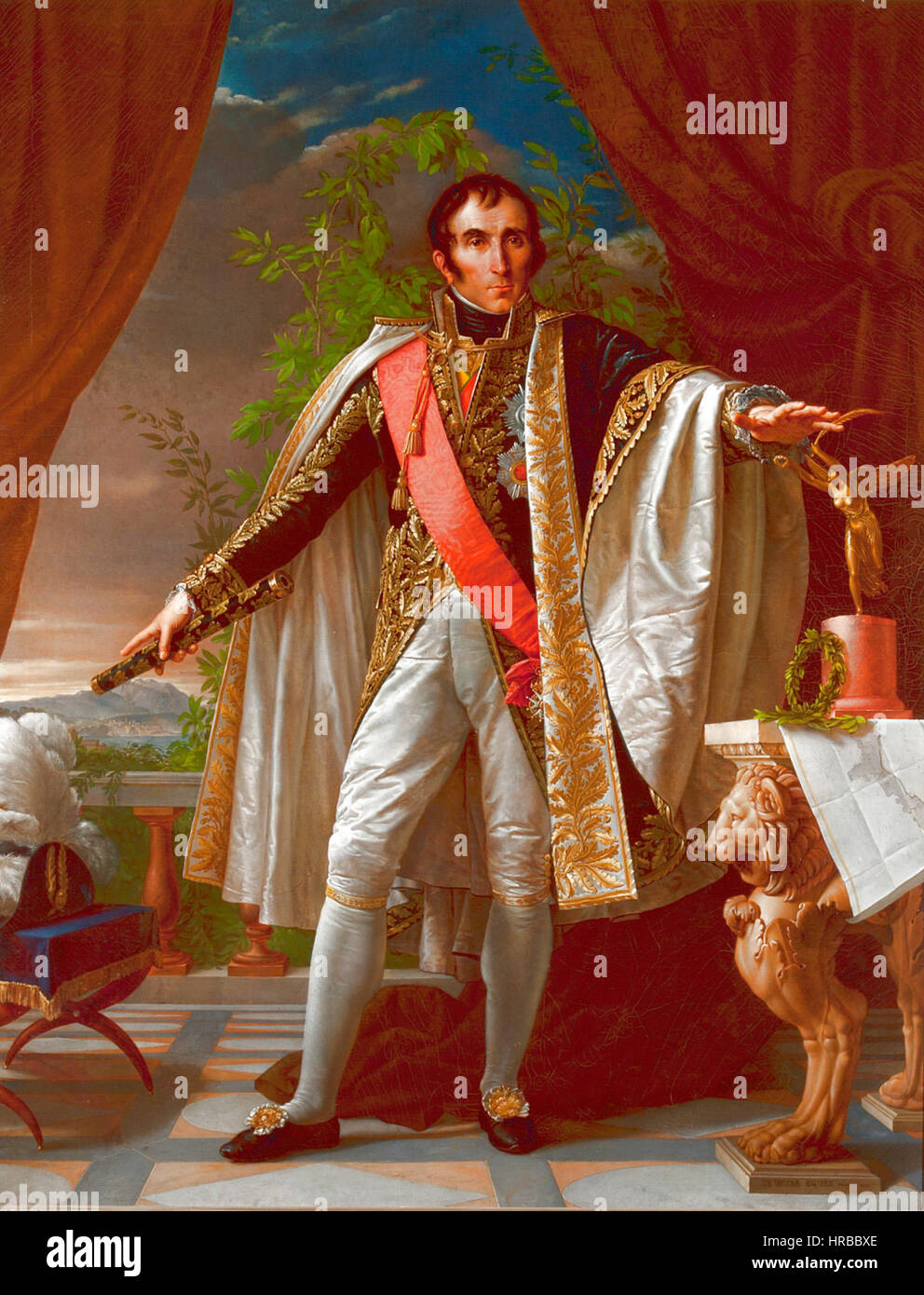 Ritratto del Ministro Salicenti Stockfoto