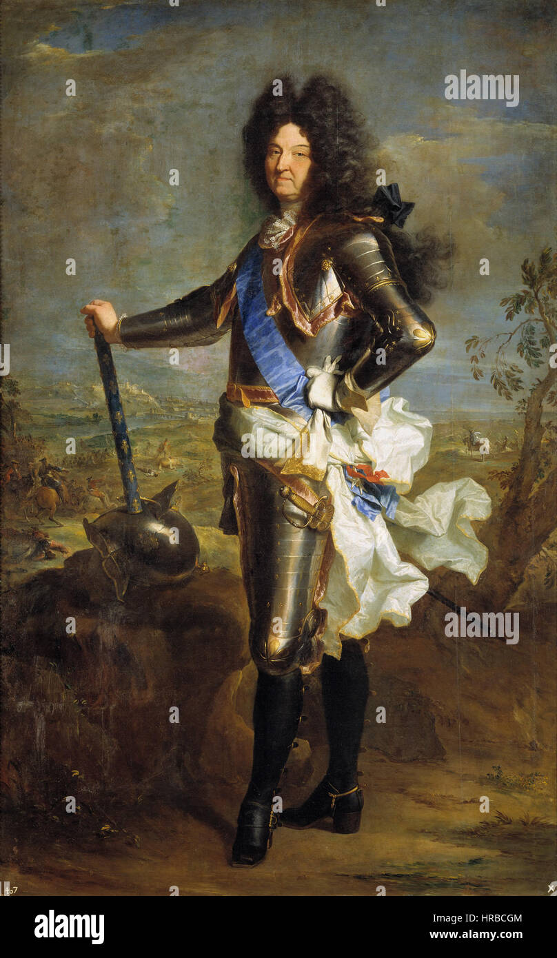 Rigaud Hyacinthe - Louis XIV, Roi de France Stockfoto