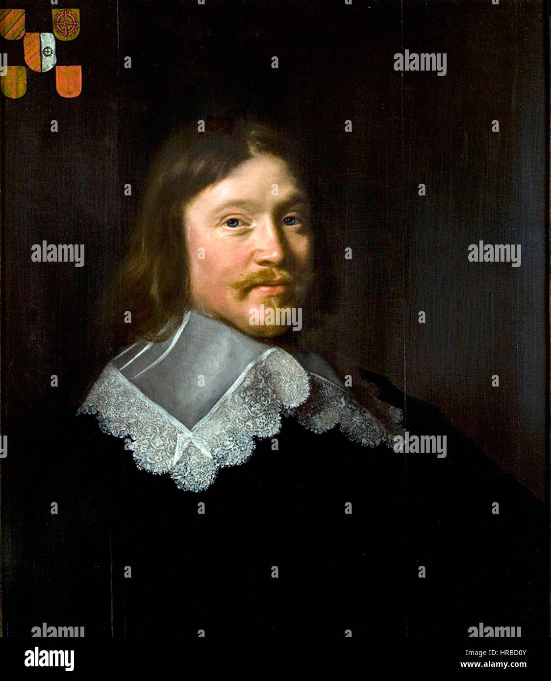 Abraham de Vries - Porträt von Hendrik Rammelman, Ehemann von Maria van Hogendorp Stockfoto Abraham de Vries - Porträt von Hendrik Rammelman, Ehemann von Maria van Hogendorp Stockfoto