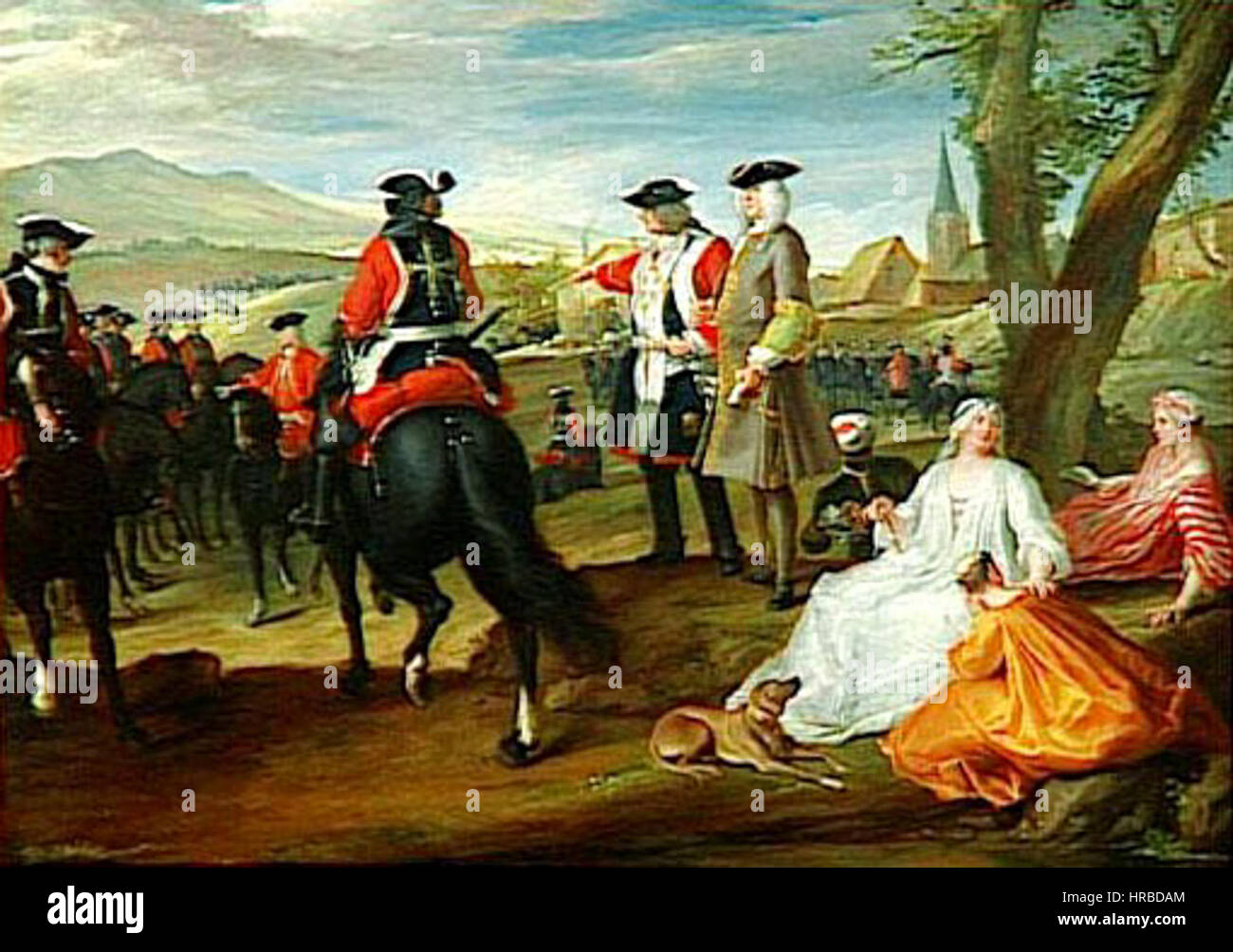 Revue des mousquetaires Stockfoto