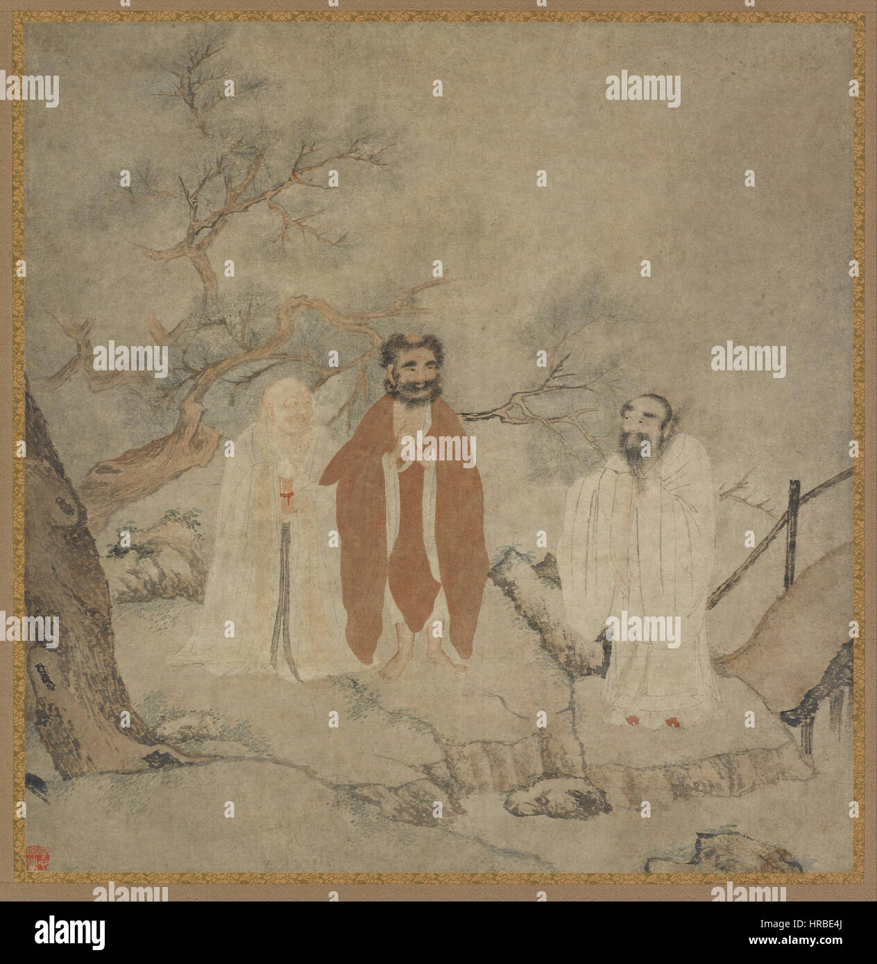 Sakyamuni, Lao Tzu und Konfuzius - Google Art Project Stockfoto