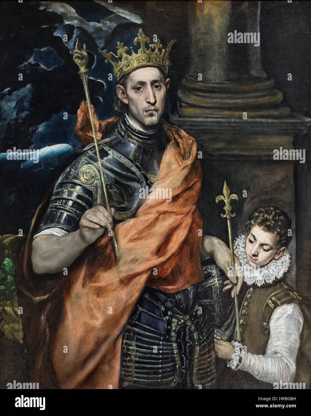 Saint Louis, Roi de France, et un-Seite Stockfoto