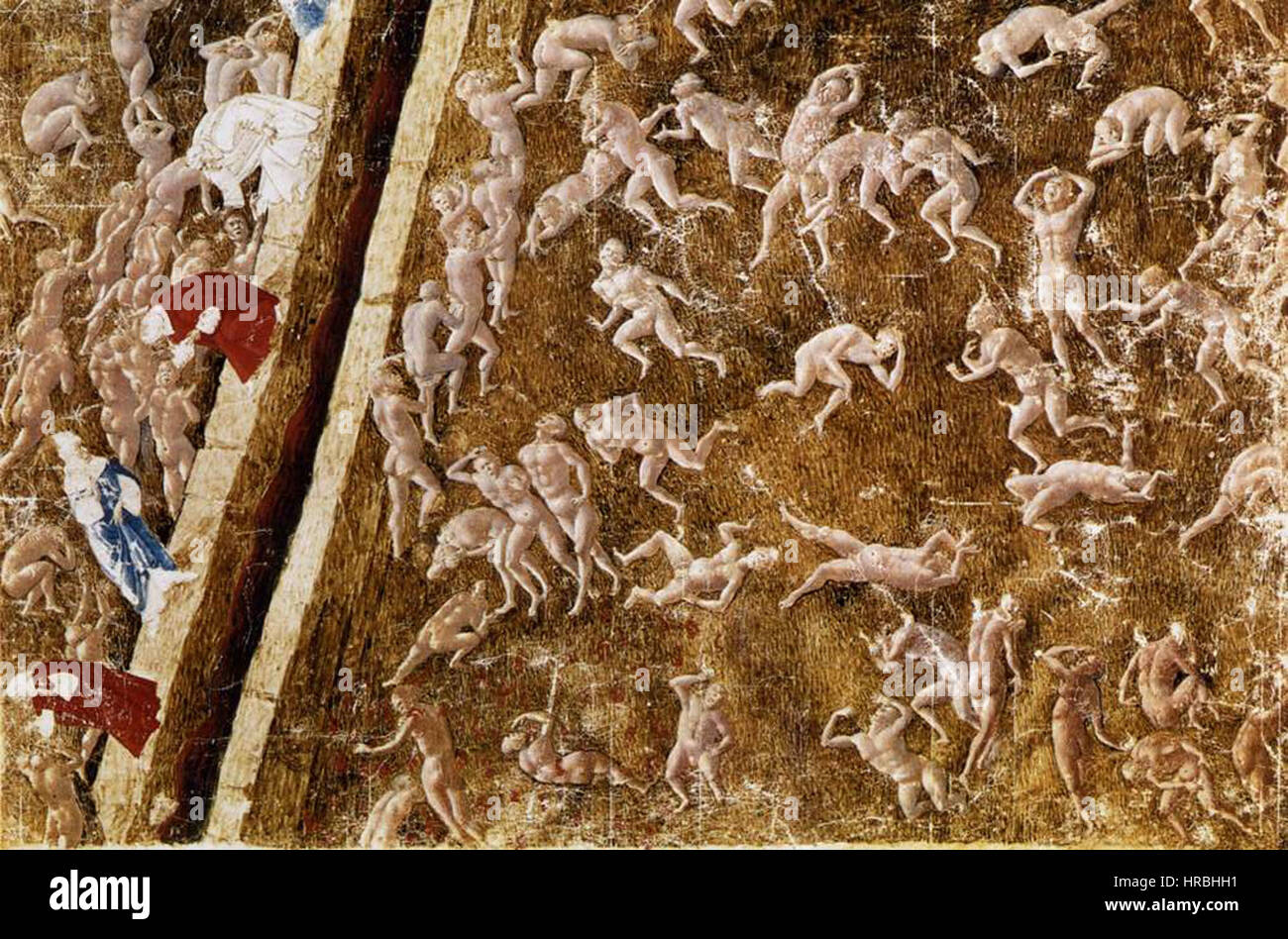 Sandro Botticelli - Illustration, die göttliche Komödie (Inferno) -  WGA02858 Stockfotografie - Alamy