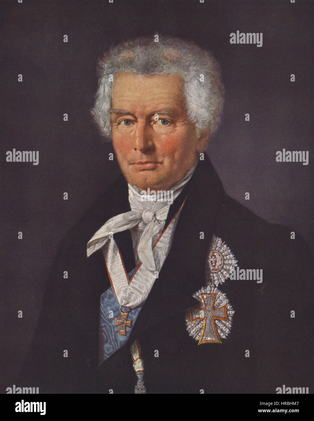 Reventlow, Christian Ditlev (Av Christian Albrecht Jensen) Stockfoto