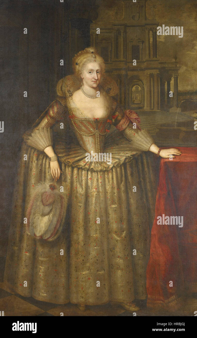 Königin Anna von Dänemark durch van Somer Stockfoto