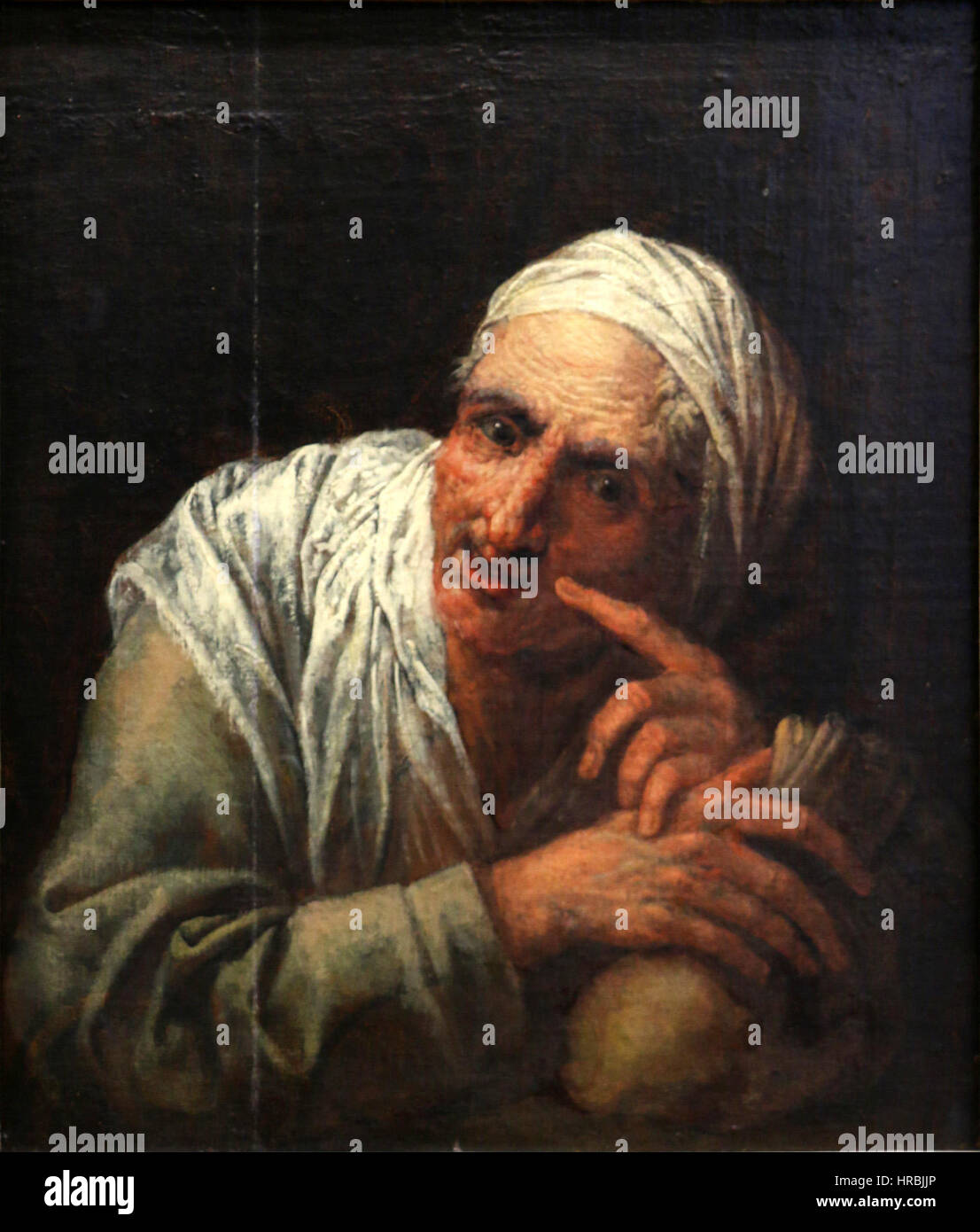 Pietro della Vecchia-La Femme du muletier Stockfoto