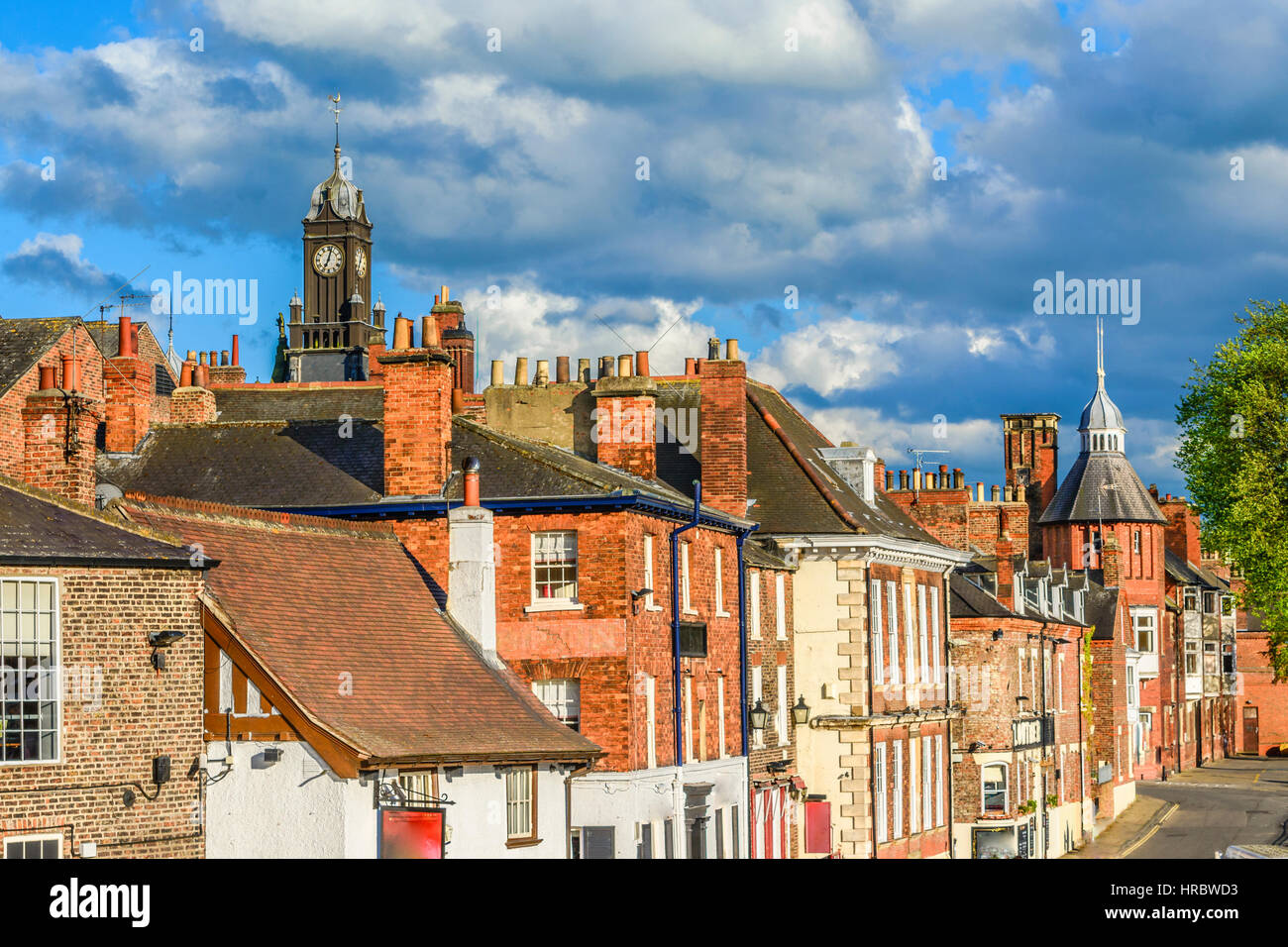 Landschaft am Fluss von York UK Stockfoto